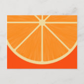 Carte Postale Cute Orange sSlice Postcard (Devant)