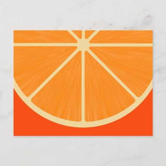 Carte Postale Cute Orange sSlice Postcard (Devant)