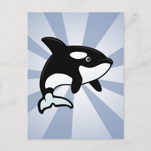 Carte Postale Cute Orca / Baleine tueuse (Devant)