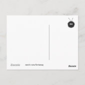 Carte Postale Cute Origami Fox (Dos)