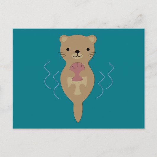 Carte Postale Cute Otter (Devant)