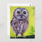 Carte Postale Cute Owl (Devant / Derrière)