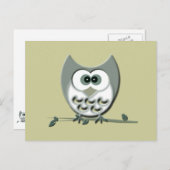 Carte Postale Cute Owl (Devant / Derrière)