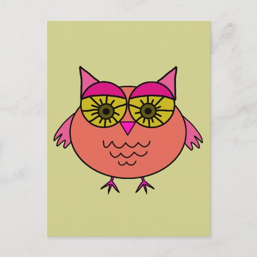 Carte Postale Cute Owl (Devant)