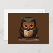 Carte Postale Cute Owl (Devant / Derrière)