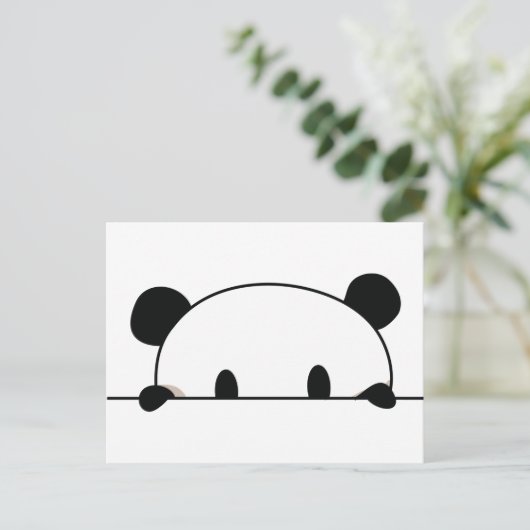 Carte Postale Cute panda (Debout devant)