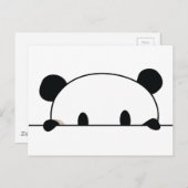 Carte Postale Cute panda (Devant / Derrière)