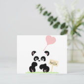 Carte Postale Cute Panda (Debout devant)