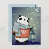 Carte Postale Cute Panda (Devant / Derrière)