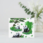 Carte Postale cute panda (Debout devant)