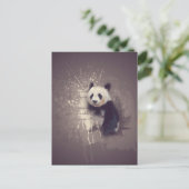 Carte Postale Cute Panda Abstrait (Debout devant)