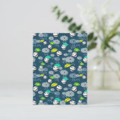 Carte Postale Cute Panda Bears Motif (Debout devant)