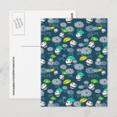 Carte Postale Cute Panda Bears Motif (Devant / Derrière)
