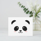 Carte Postale Cute panda noir et blanc (Debout devant)