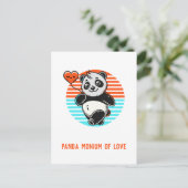 Carte Postale Cute Panda "Panda-monium of Love" (Debout devant)
