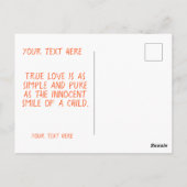 Carte Postale Cute Panda "Panda-monium of Love" (Dos)