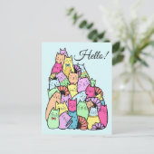 Carte postale Cute Pastel Cats (Debout devant)