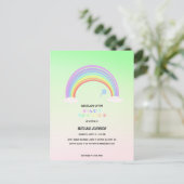 Carte Postale Cute Pastel Rainbow dégradé fleur Nom du thème (Debout devant)