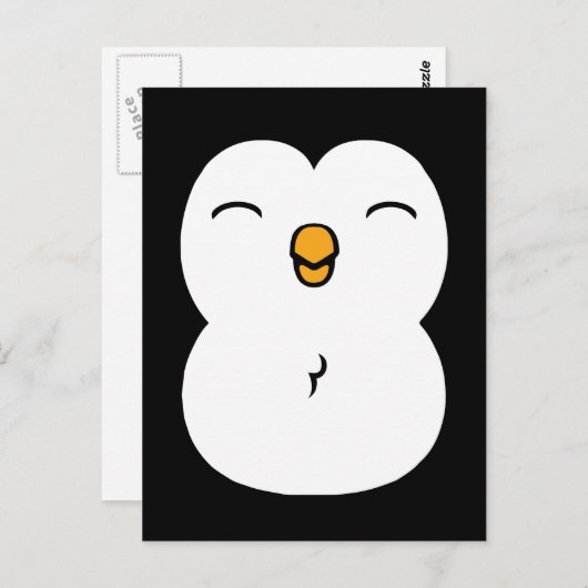 Carte Postale Cute Penguin (Devant / Derrière)