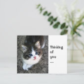 Carte Postale CUTE "Penser à vous" Personnalisable (Debout devant)