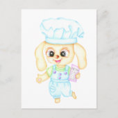 Carte Postale Cute Petit boulanger (Devant)