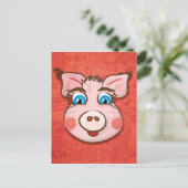 Carte postale Cute Pig (Debout devant)