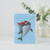Carte Postale Cute Pirate Narwhal (Debout devant)