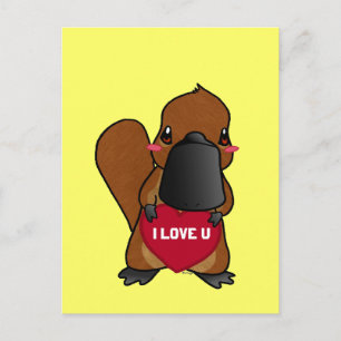 Carte Postale Cute Platypus