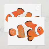 Carte Postale Cute poisson clown (Devant / Derrière)