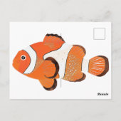 Carte Postale Cute poisson clown (Dos)