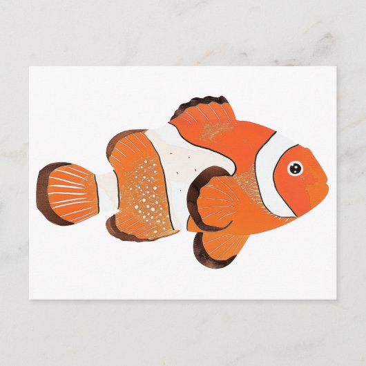 Carte Postale Cute poisson clown (Devant)