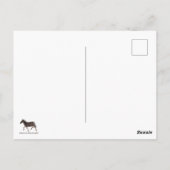 Carte Postale Cute Polka Dot Zebra (Dos)