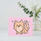 Carte Postale Cute Pom Blank (Debout devant)