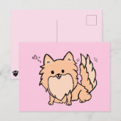 Carte Postale Cute Pom Blank (Devant / Derrière)