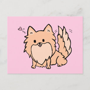 Carte Postale Cute Pom Blank