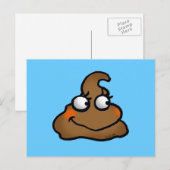 Carte Postale Cute poop (Devant / Derrière)