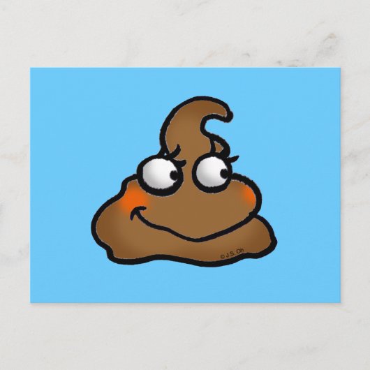 Carte Postale Cute poop (Devant)