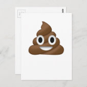 Carte Postale Cute Poop Emoji (Devant / Derrière)