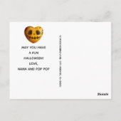 Carte Postale Cute Pumpkin Gnome Joyeux Halloween (Dos)