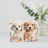 Carte Postale Cute Puppies (Debout devant)