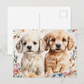 Carte Postale Cute Puppies (Devant / Derrière)