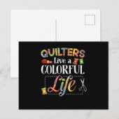 Carte Postale Cute Quilters Ventilateurs Vie Colorée (Devant / Derrière)