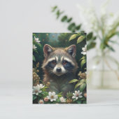 Carte Postale Cute Raccoon (Debout devant)