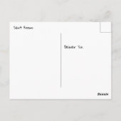 Carte Postale Cute Raccoon dans l'arbre, juste dire Bonjour (Dos)