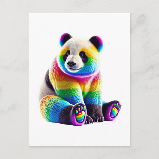 Carte Postale Cute Rainbow (Devant)