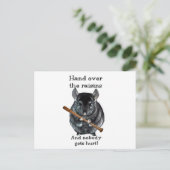 Carte Postale Cute Raisin Mean Chinchilla (Debout devant)