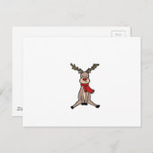 Carte Postale CUTE REINDEER, Rudolph (Devant / Derrière)
