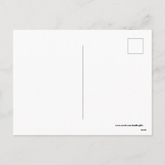 Carte postale Cute rétro vintage serveuse (Dos)