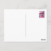 Carte Postale Cute rose Halloween Pastel chat (Dos)