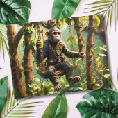 Carte Postale Cute Singe Jungle Steampunk